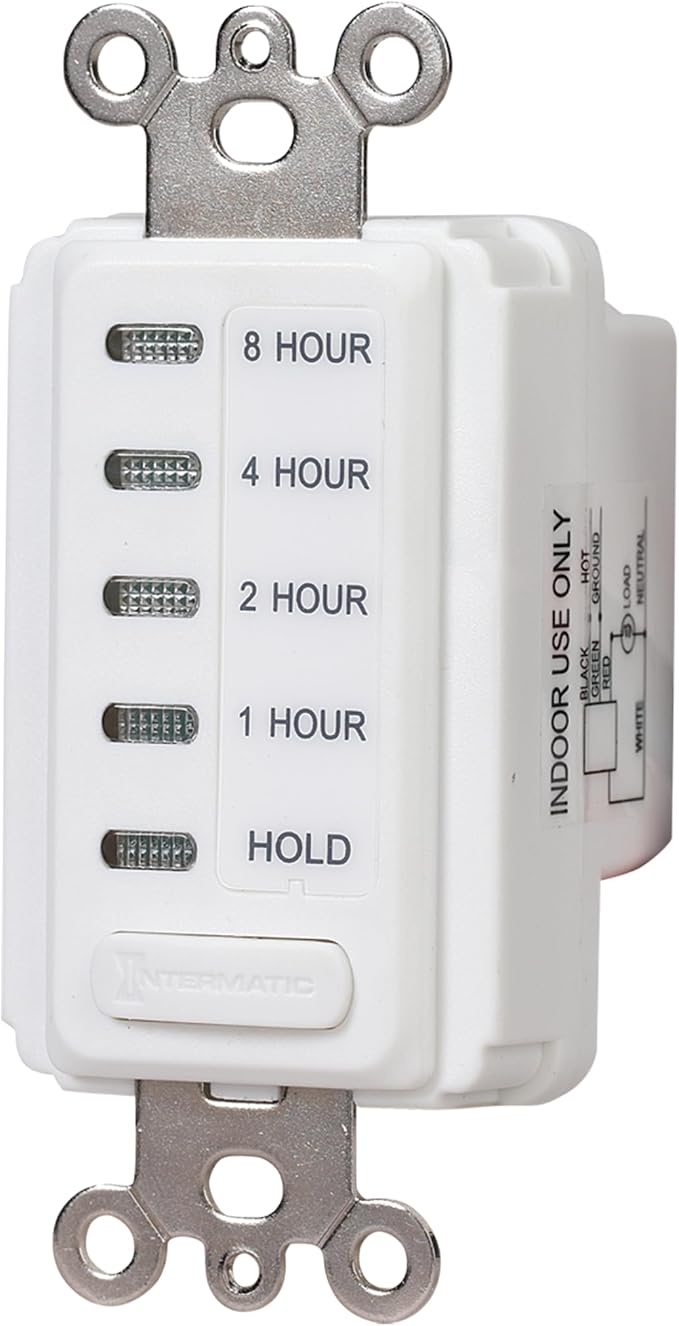 Intermatic EI220W-1 in-Wall Countdown Timer Switch, Whole House Fan, hold mode - Image 3