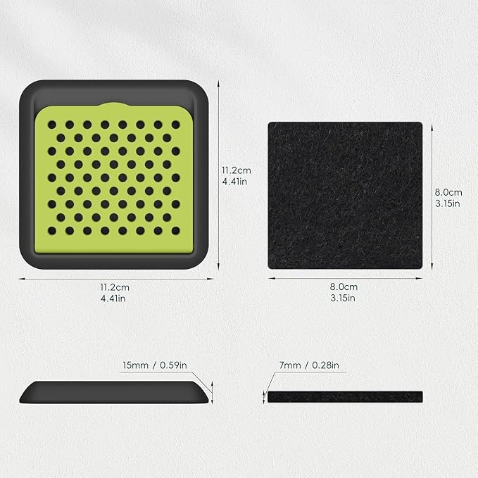 EKO Activated Charcoal Odor Filter Kit – 2-Pack Strong Odor Absorber and - Image 3