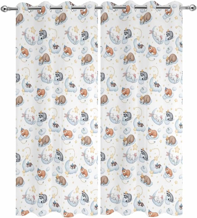 Cartoon Animals Outdoor Curtains - Image 9
