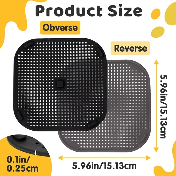 2 PCS Updated Heat Resistant Splatter Screen Compatible - Image 3