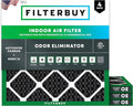 Filterbuy 16x16x1 Air Filter MERV 10 Odor & Allergy Defense by Filterbuy