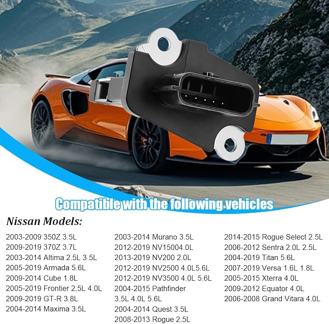 Car Air Flow Meter Sensor, OEM# 22680-7S00 Replace Heavy Duty Vehicle Mass - Image 3