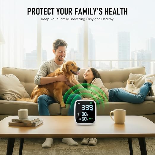 5-in-1 CO2 Carbon Dioxide Detector, Dienmern Portable Air Quality Monitor Indoor - Image 5