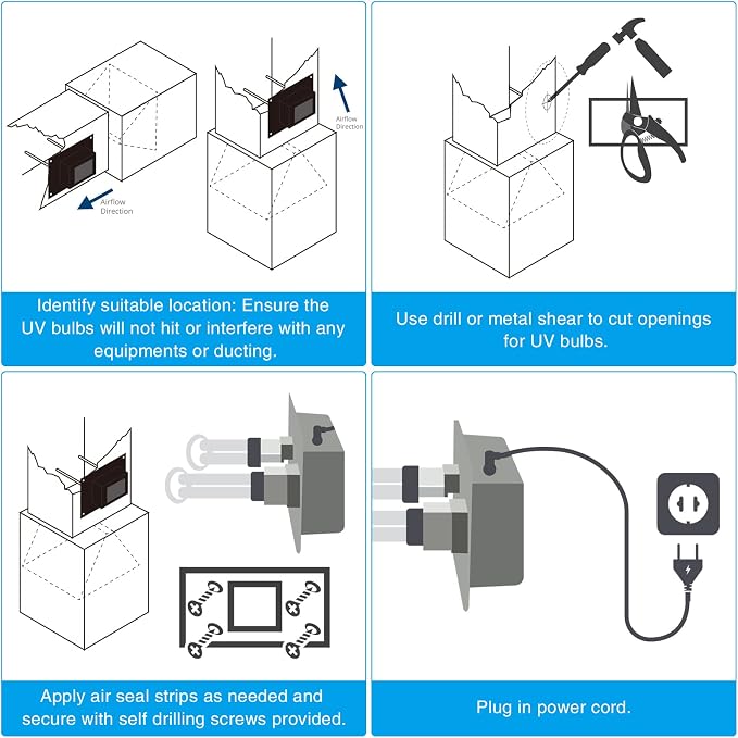 briidea U/V Light for HVAC, U/V/C Light for Air Conditioner Duct for Whole - Image 6