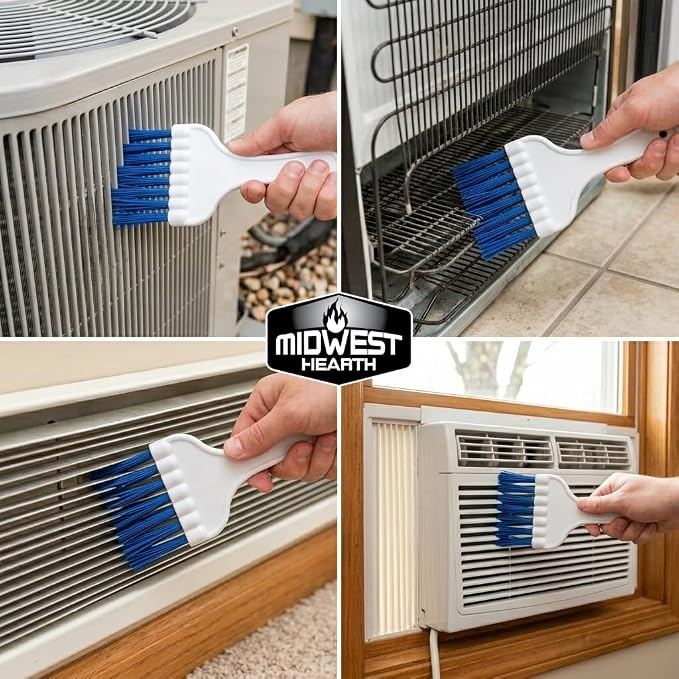 Midwest Hearth Air Conditioner & Refrigerator Coil Cleaning Brush – Long - Image 3