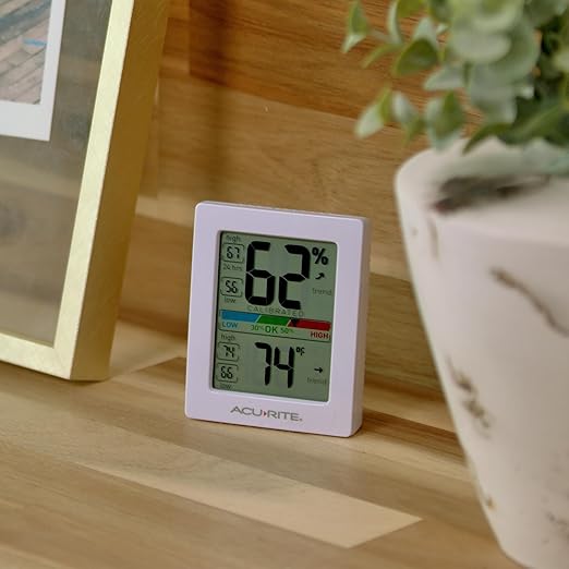 AcuRite Humidity Meter Hygrometer and Indoor Thermometer, Hygrometer - Image 4