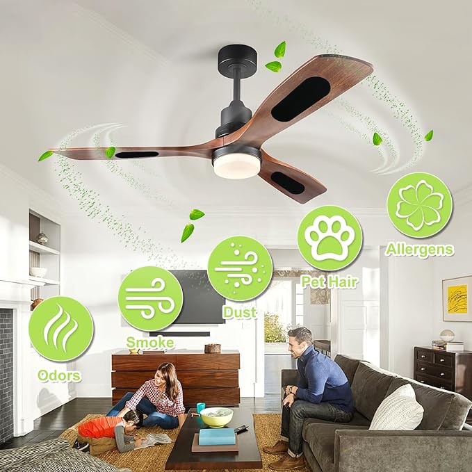 10pcs Ceiling Fan Filters for Blades, Ceiling Fan Air Purification Component - Image 7
