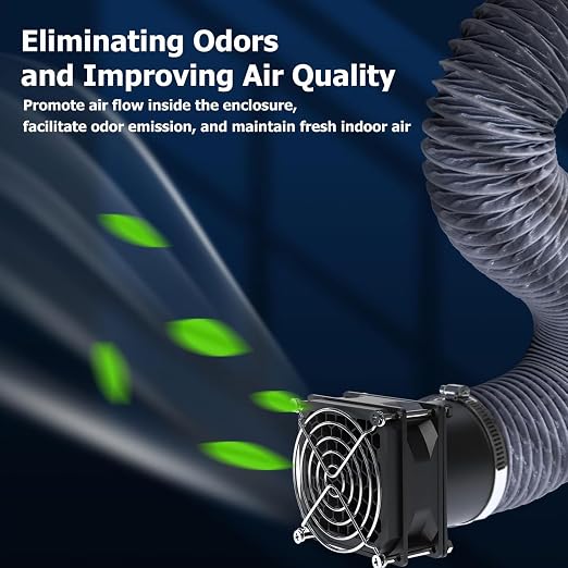 Powerful Exhaust Fan Kit, Efficient Adjustable Ventilation - Image 9