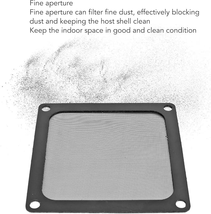 80mm Magnetic Dust Filter PC Case Fan Frame 5PCS Set - Image 4