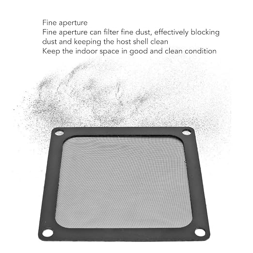 5Pcs 80mm PC Cooler Fan Dust Filter, 65% High Ventilation Rate Magnetic Frame - Image 4