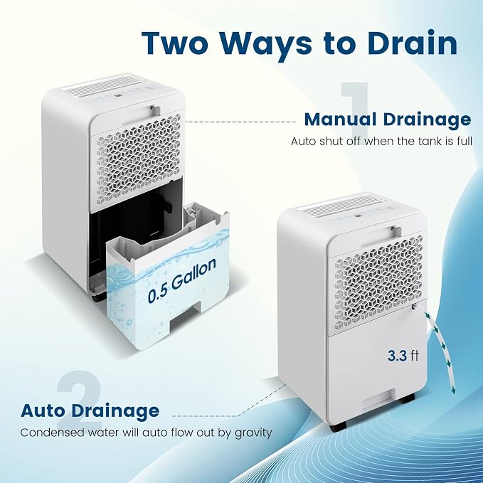 COSTWAY 2500 Sq. Ft Dehumidifier - Image 7