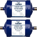 2 Pack Buck Bi-Flow Refrigerant Liquid Line Filter Drier 3/8" ODF Sweat BFK-083S by BuckUSA