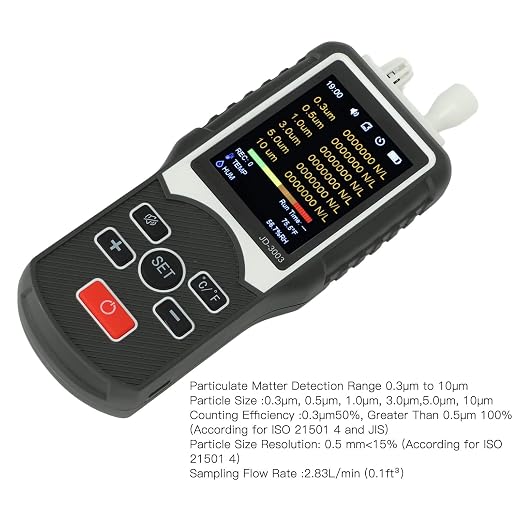 Portable Particle Counter, Handheld Aerosol Dust Monitor, Professional Air - Image 5