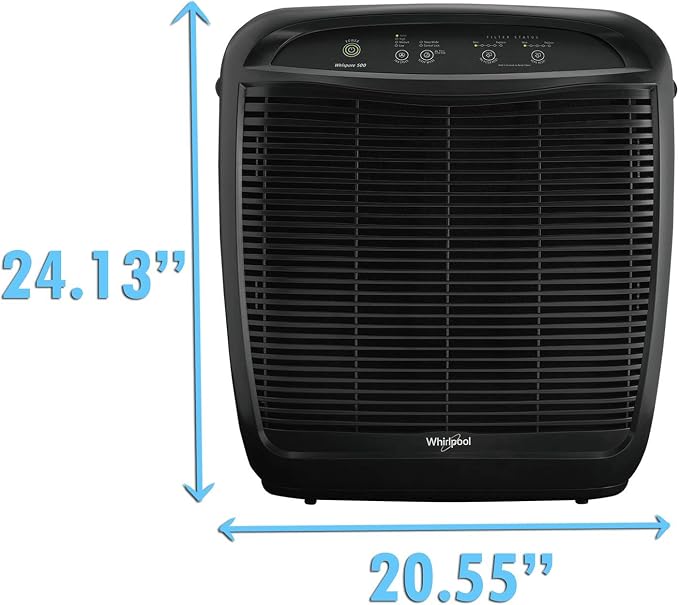 Whirlpool WP500B WP500 Whispure Air Purifier, Slate Black - Image 7
