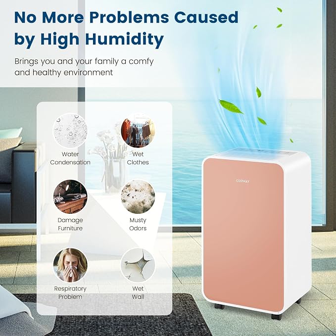 COSTWAY 2500 Sq. Ft Dehumidifier - Image 2