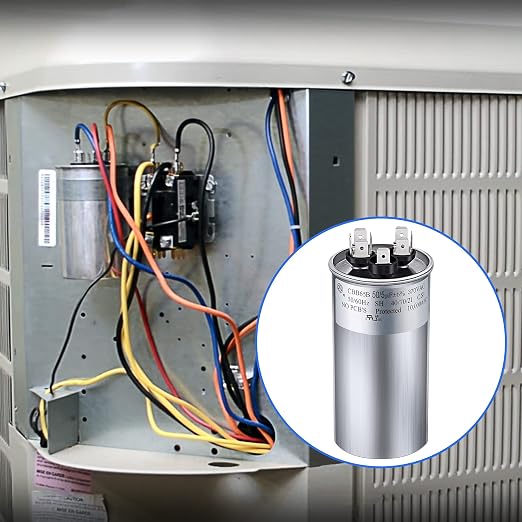 50/5 MFD uF 370/440V CBB65 Dual Run Round Capacitor - Image 7