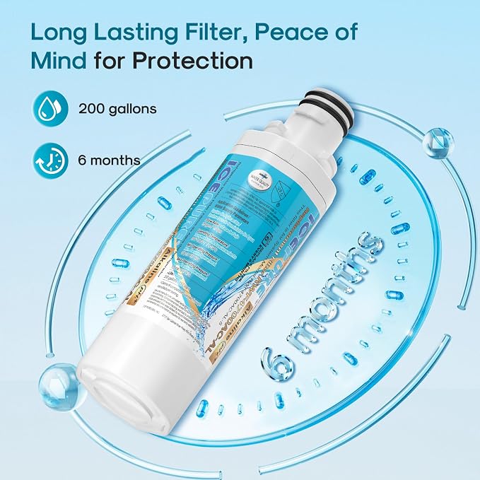 ICEPURE Alkaline LT1000PC Refrigerator Water Filter and Air Filter Replacement - Image 7
