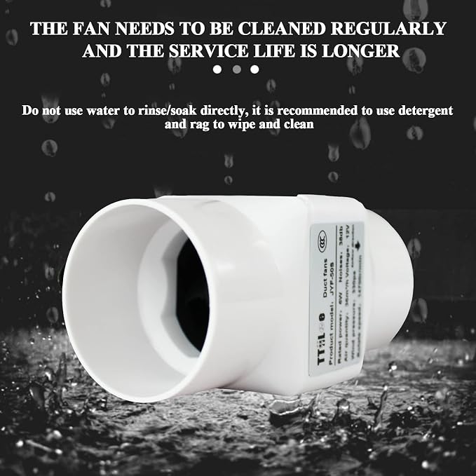 18W 12V Duct Extractor Fan 2” 50mm - Image 8