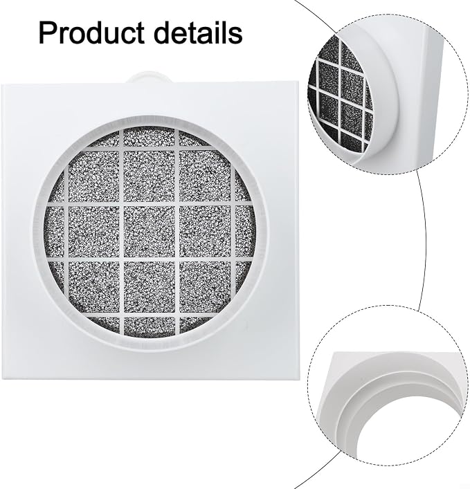 Duct Conditioner Air Filter for PVC and PE Pipes, Washable Reusable Sponge Net - Image 8