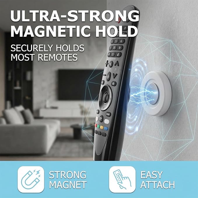 6pcs Magnetic Remote Control Holder Remote Control Holder, Magnetic Remote - Image 3