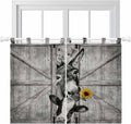 Funny Farm Animals Bedroom Curtains 63 Inch Length, Window Curtains Tab Top by Unknown