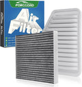 Engine & Cabin Air Filter Fit for 2007-2011 Toyota Camry, 2006-2012 Rav4 by Forccord