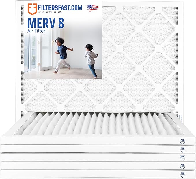 Filters Fast 24x24x1 Air Filter MERV 8, Made in the USA, Actual Size: by FiltersFast
