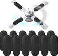 12 Pcs Ceiling Fan Filters for Blades, Activated Carbon Air Purifier Pads by Unknown