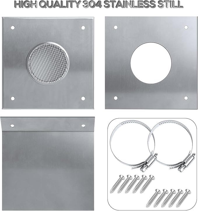 Pellet Stove Fresh Air Intake Kit, Aluminum Flex Vent Pipe - Image 5