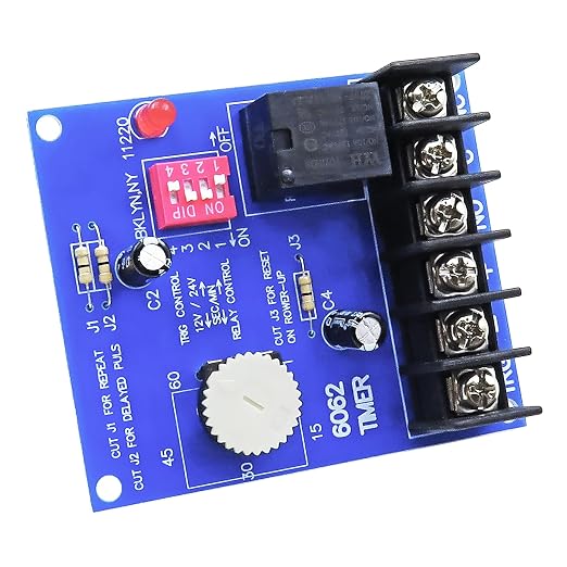 6062 Multi-Function Timer, 12/24VDC Selectable, 1 Sec to 60 Min Adjustable - Image 4
