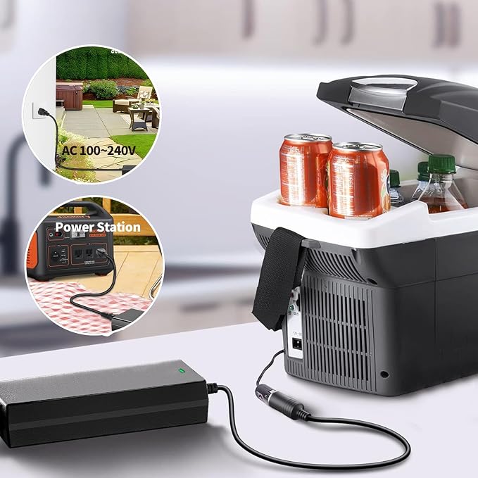 12V 5A 60W AC to DC Power Adapter, 100-240V to 12V Car Cigarette Lighter Socket - Image 3