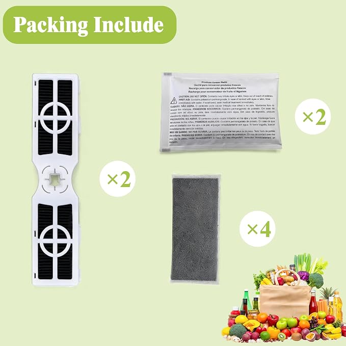 Newke 2 Pack Air Filter for PureAir AF-2 & 4 Pack Carbon Filter and 2 Fruit and - Image 6