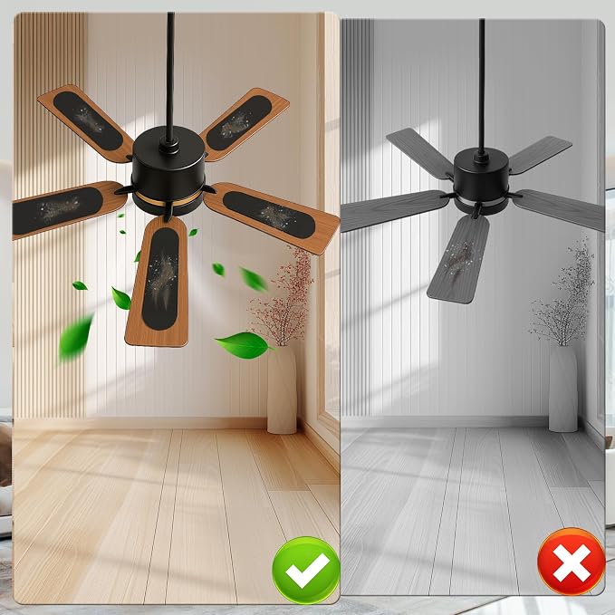 10 Pcs Ceiling Fan Filters for Blades, Fan Air Purifier Pads - Image 3