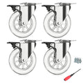 4 Pack 4 Inch Swivel Caster Wheels by YAEMIKY