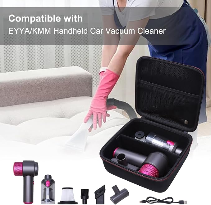 LTGEM Case Compatible with EYYA Air Duste Handheld Cordless Car Vacuum Cleaner - Image 6