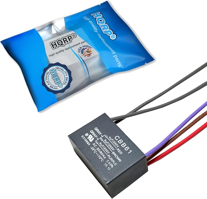 HQRP Ceiling Fan Capacitor CBB61 4uf+5uf+6uf 5-Wire UL Listed - Image 2