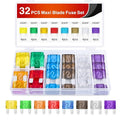 Nilight 32 Pcs Blade Fuses Maxi APX Replacement Fuse 20A 30A 40A 50A 60A 70A by Nilight