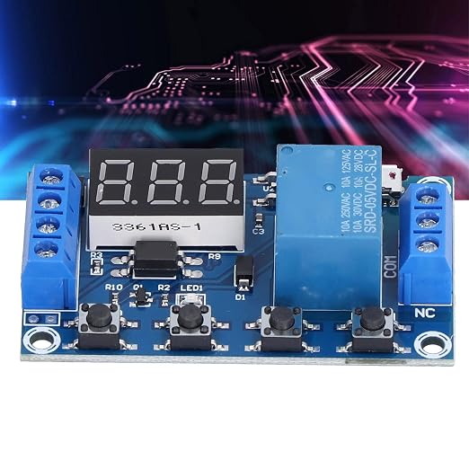 Timer Relay Module with One Way Trigger Cycle and Timing Delay Switch, - Image 7