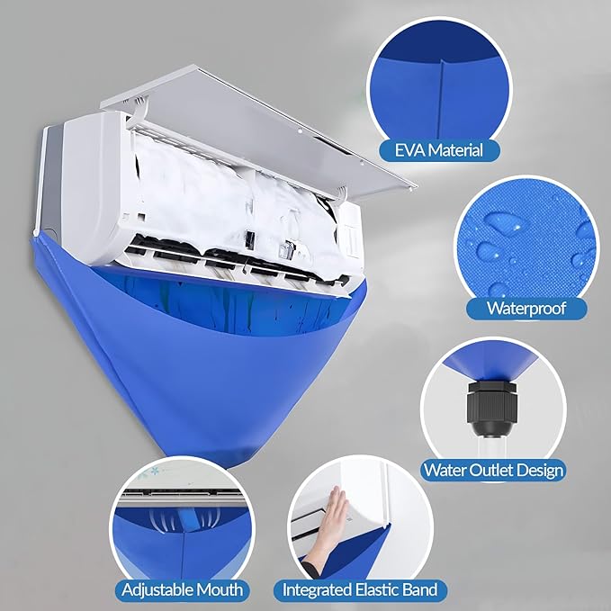 Fenteer Air Conditioner Washing Bag, Waterproof Split AC Cleaning Cover - Image 4