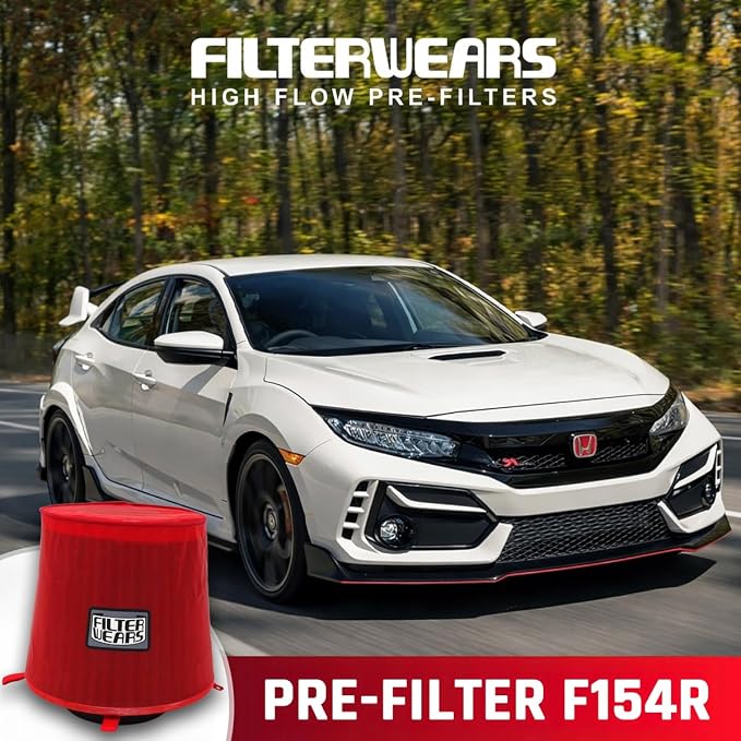 FILTERWEARS F154R Universal Water Repellent Cold Air Intake Pre-Filter - Image 2