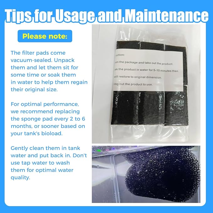 AQUANEAT 12-Pack Pre-Filter Sponge - Image 6