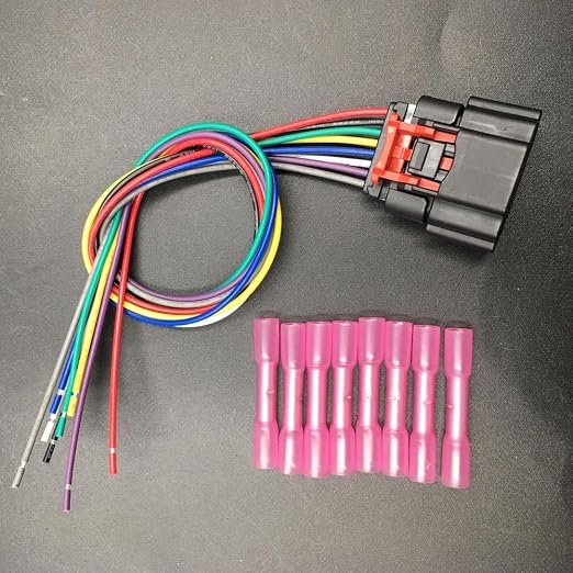 LIZAPUS 8 Pin Mass Air Flow Sensor Connector Plug Wire Pigtail Harness - Image 2