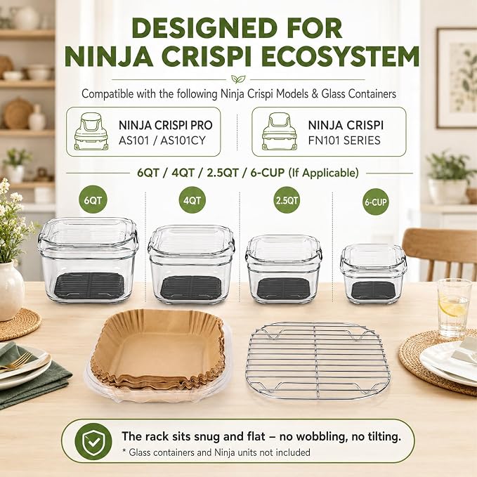 Crisper Rack for Ninja Crispi Air Fryer Accessories FN101ST and Crispi Pro - Image 3