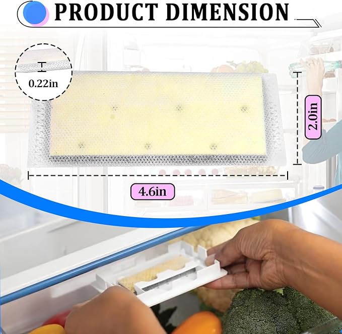 6 Pack Refrigerator Air Filter for Frigidaire PureAir PK-2 Produce Keeper Plus - Image 3