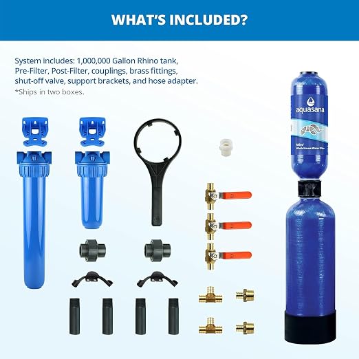 Aquasana Whole House Water Filter System | 1, 000 Gallons | Carbon & KDF Media - Image 4