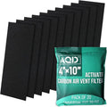 4" x 10” Activated Carbon Air Vent Filters by AQD