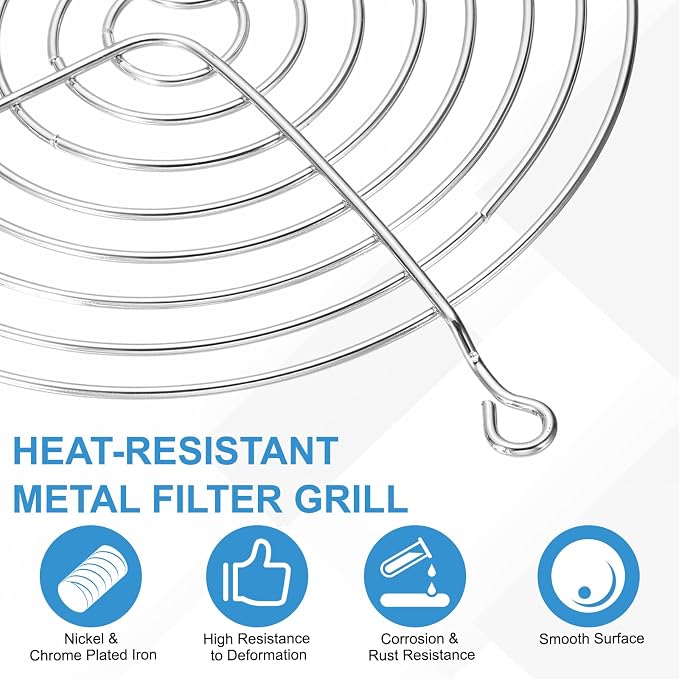 PATIKIL 120mm Fan Finger Grill - Image 3