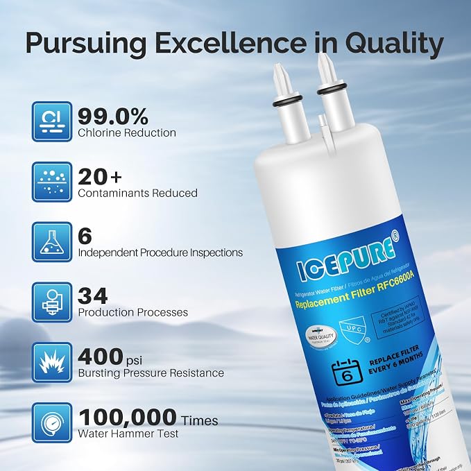 ICEPURE EDR3RXD1 Refrigerator Water Filter Replacement - Image 8