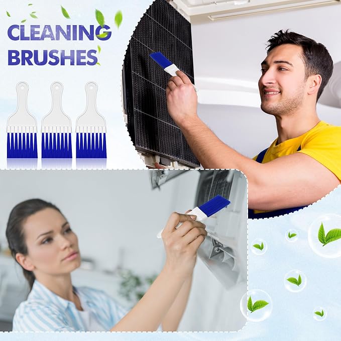 Boao 6 Packs Coil Brush Air Conditioner Condenser Refrigerator Cleaning HVAC - Image 3