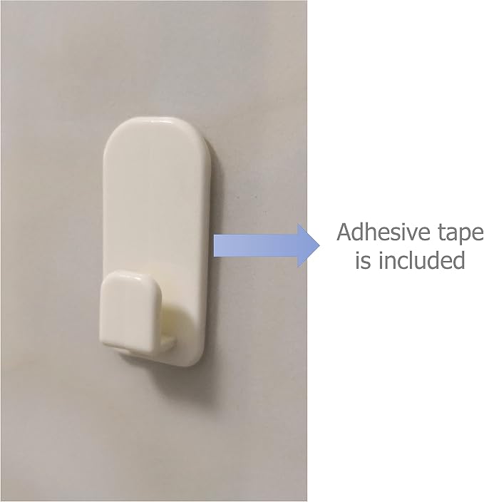 Set of 4 Remote Controller Plastic Wall Hook Holder - Image 7